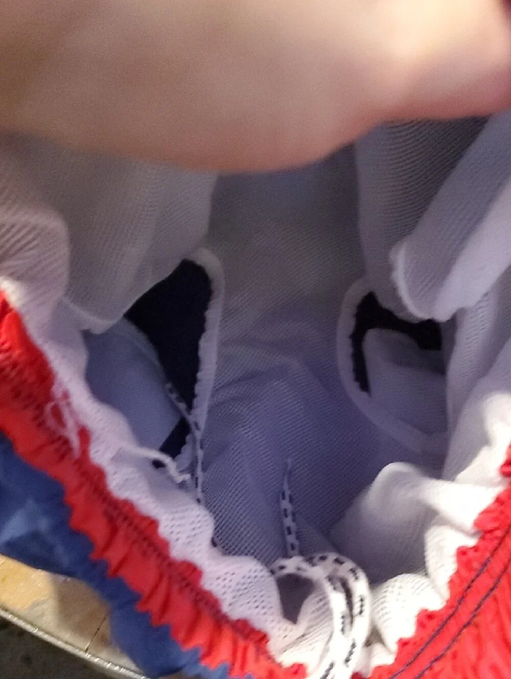 Lands' End Blue Men's Swim Trunks with Drawstring
